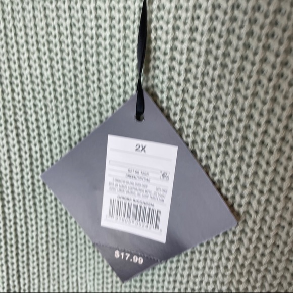 Ava & Viv Light Green Sleeveless Knit Sweater - Picture 6 of 10